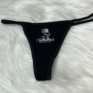 Bella Black Cotton G-String Panties Size M